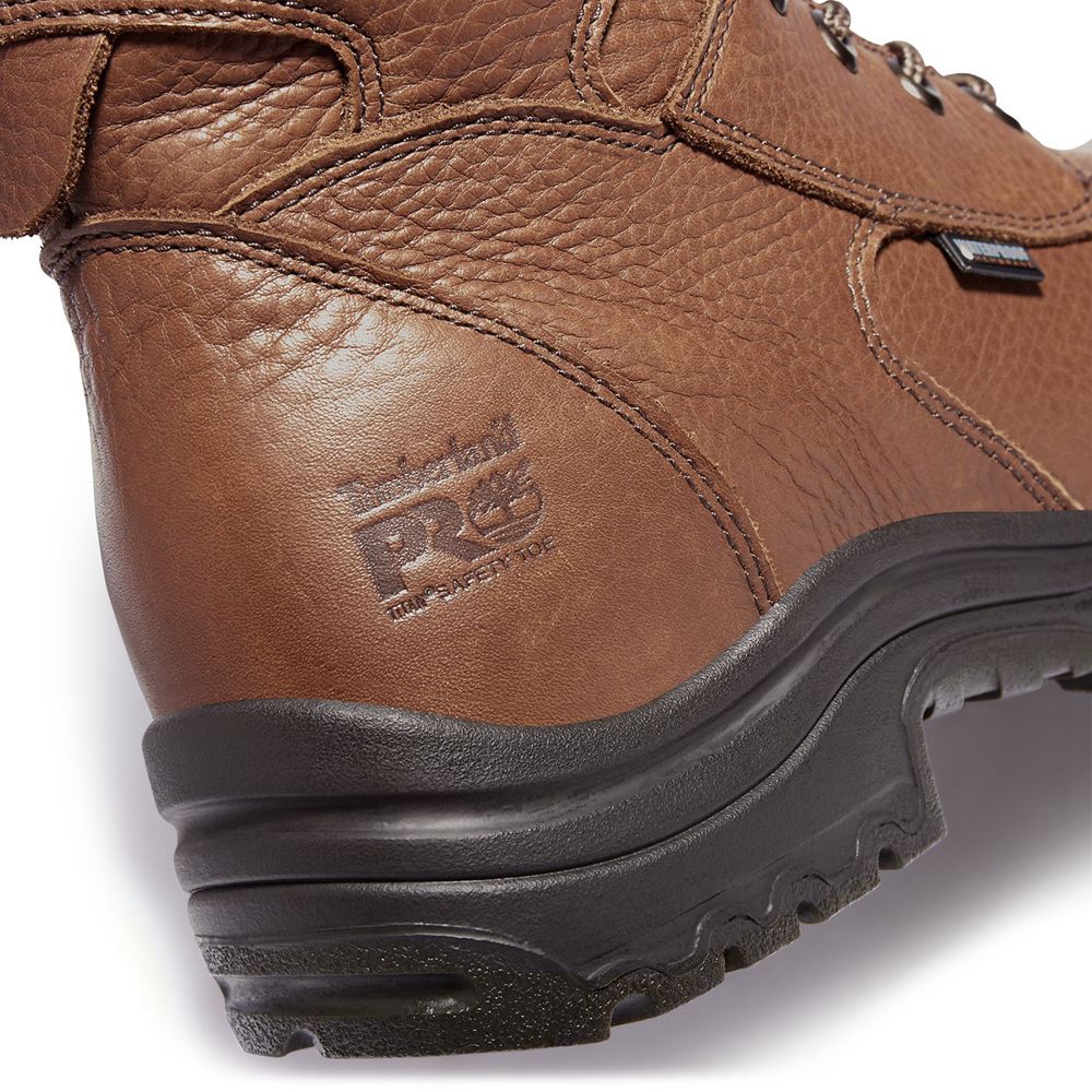 Bocanci De Muncă Timberland Barbati Maro - Pro® Titan® 8\" Alloy Toe - Romania - XWTULO926